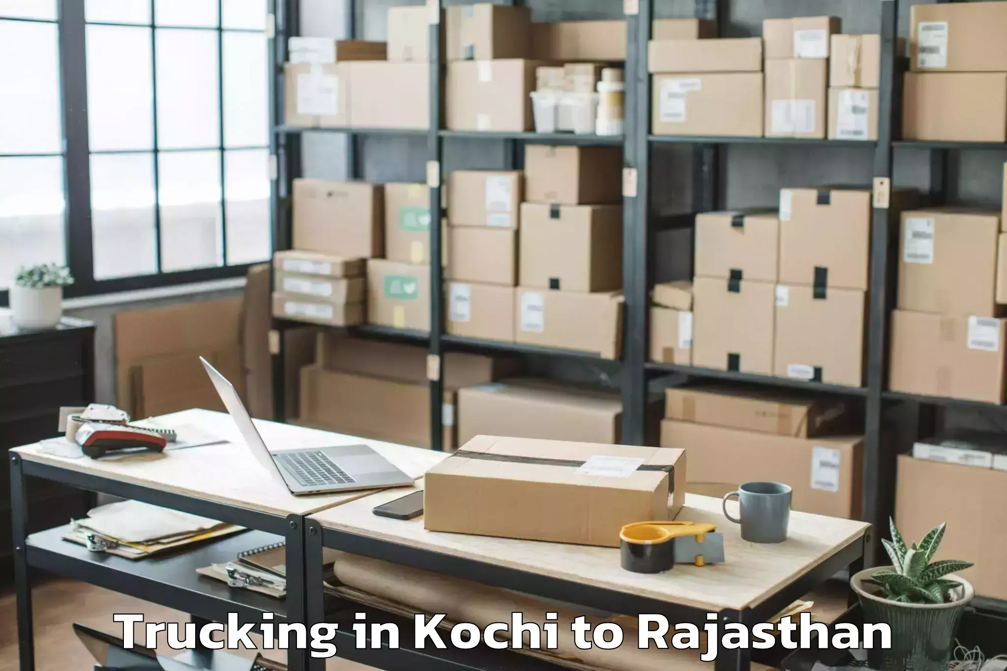 Easy Kochi to Dungarpur Trucking Booking